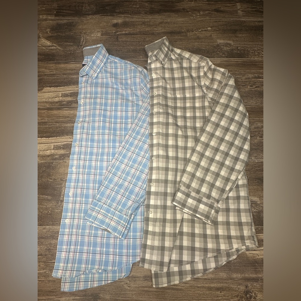 George Shirt Button-Down Bundle | Plaid & Gingham | Classic Fit | 2XL | GUC